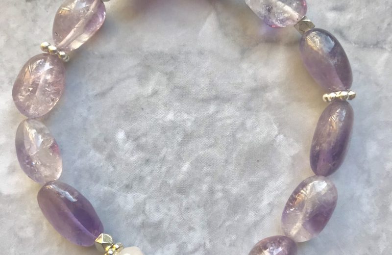Amethyst & Rose Quartz Bracelet