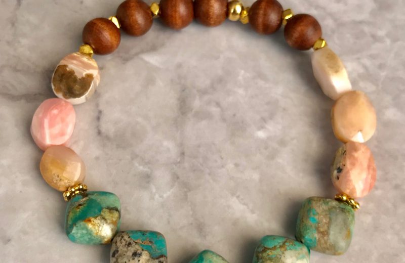 Chrysocolla & Opal Bracelet