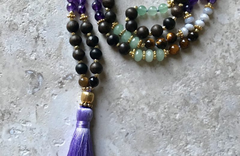 Purple Tassel Mala