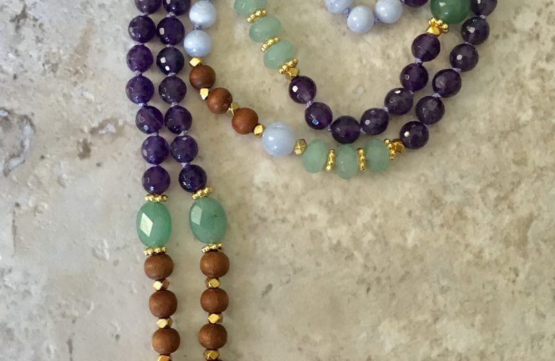 Amethyst Drusy Mala